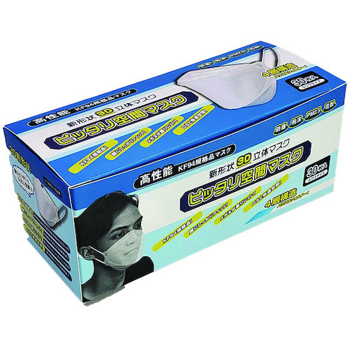 WING ACE Perfect Space Mask 30 pieces White PS-30W 1 box