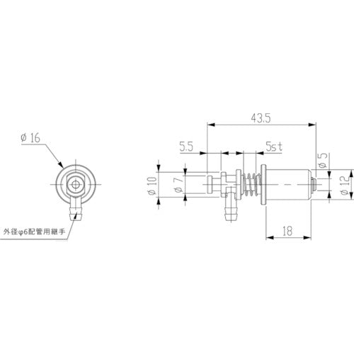 Einz Adsorption Resin Tool Mini VFILP-SS-5-P12 1 pc