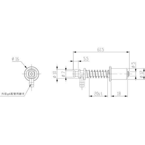 Einz Adsorption Resin Tool Mini VFILP-SS-20-P12 1 pc