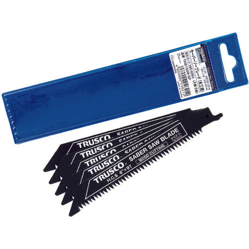 TRUSCO Saber Saw Blade 150mm x 9 Teeth for Woodworking, Pack of 5 THS1509-5P 1 PK