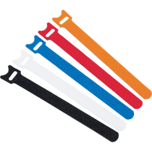 TRUSCO Magic Band Ultra-thin Strap 20cm White (5 pieces) MKSH-2520-W 1 bag