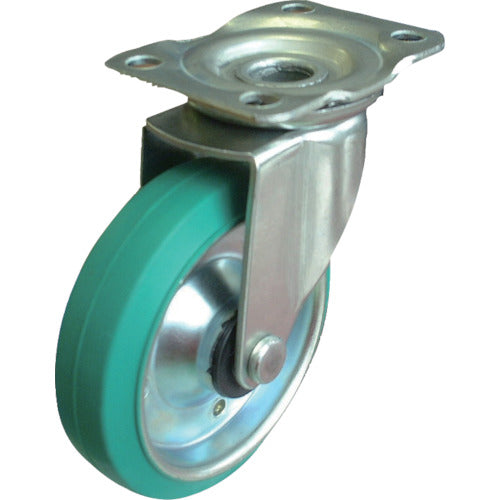 TRUSCO Eco Transport Vehicle 5-Wheel Type Swivel Caster φ100 Rubber Caster SD5-100J 1 pc