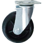 TRUSCO カゴ車 省音ハイテナー用 自在キャスター φ150ゴム車 THTXJ-150 1 個