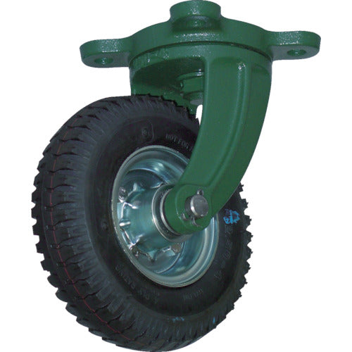 TRUSCO 鋼鉄製運搬車用空気タイヤ 鋳物金具自在Φ223(2.50−4) OARJ-223 1 個