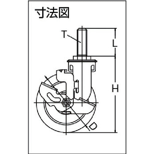 TRUSCO 省音キャスター(ねじ式)自在ストッパー付φ100エラストマー車 TYSFHT-100SELDS 1 個