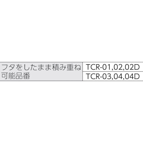TRUSCO クリアライトボックス用蓋 01・02用 TCR-0102F 1 枚