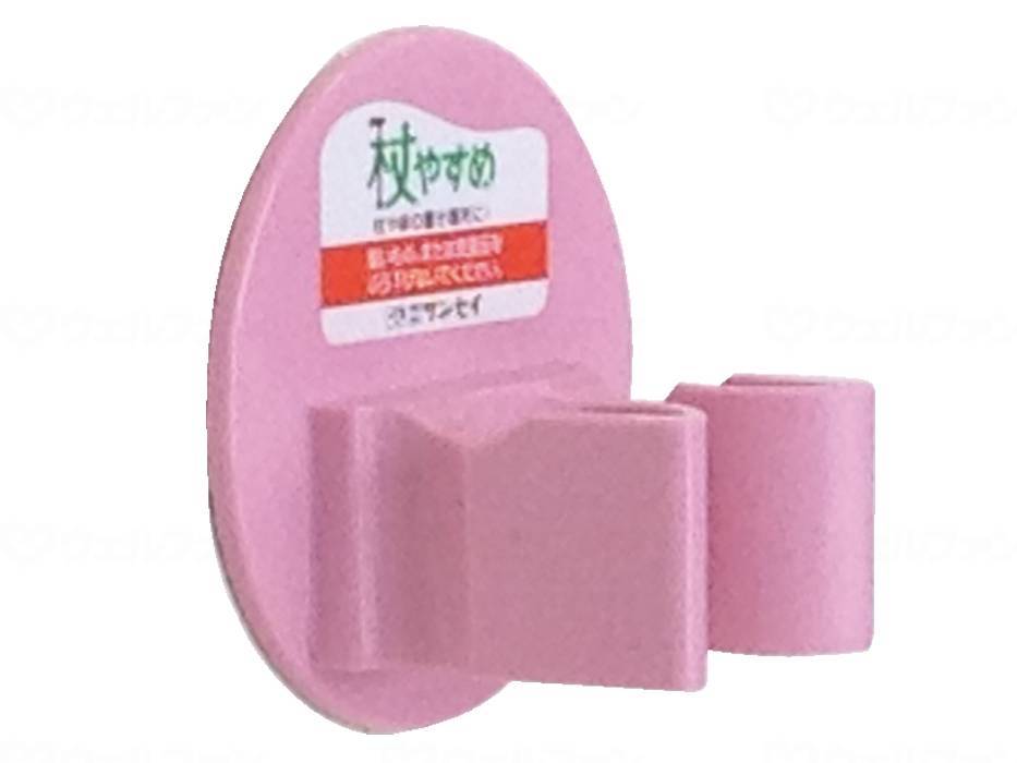 Sansei walking stick, L-shaped, pink