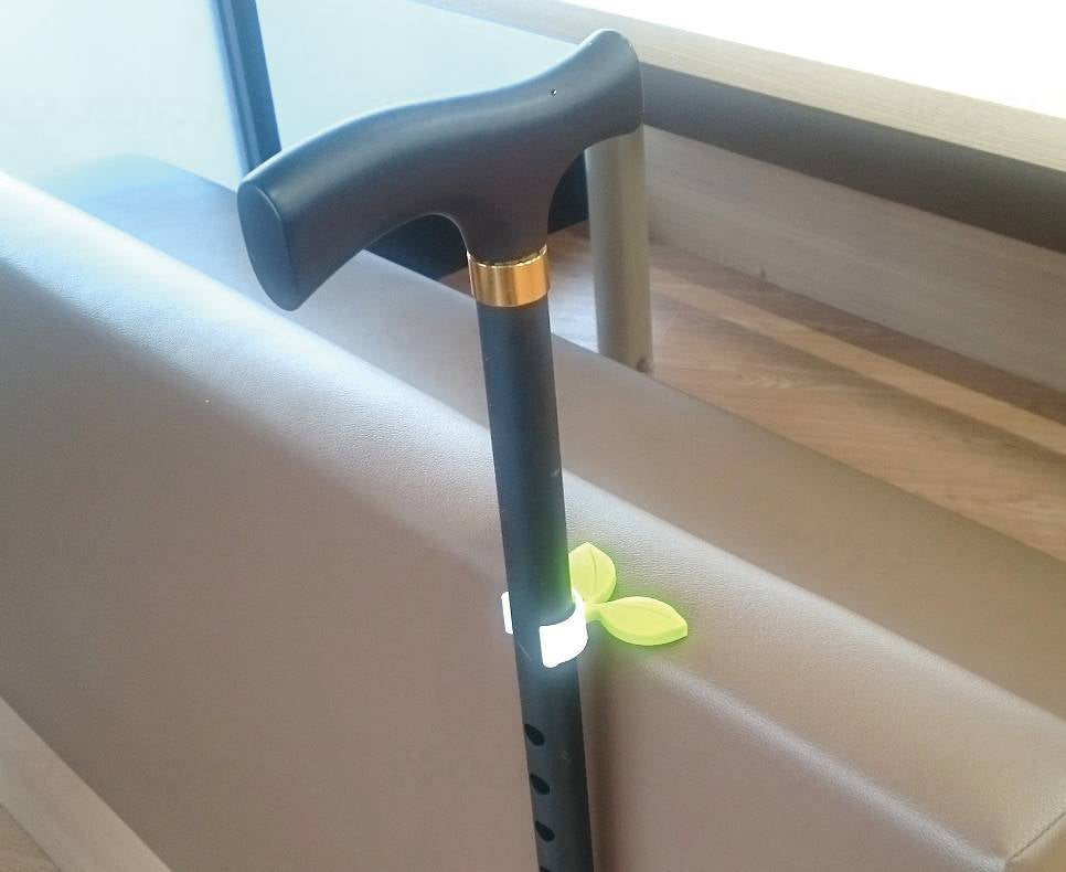 サンセイ杖やすめ leaf(リーフ) レッド/ホワイト