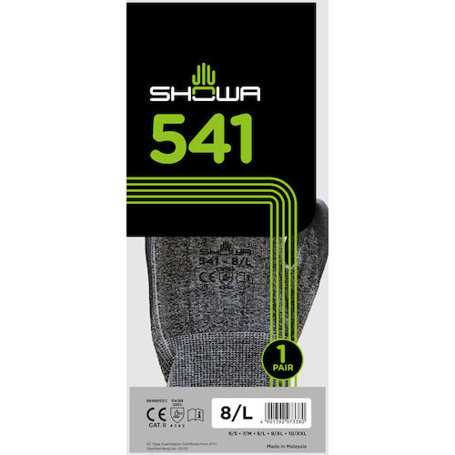 SHOWA 내절창 장갑 No541 케미스터 팜 장갑 블랙 L사이즈 NO541-LBK 1 쌍