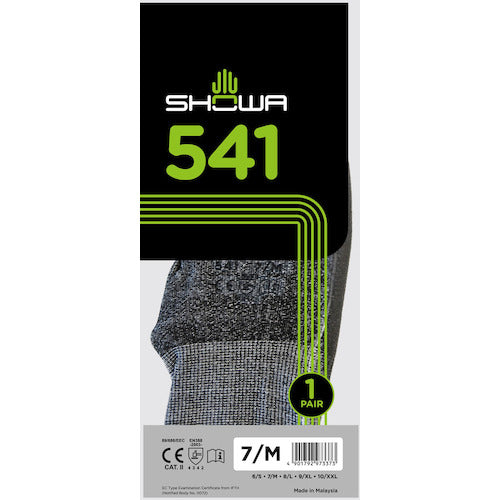 SHOWA 내절창 장갑 No541 케미스터 팜 장갑 블랙 M사이즈 NO541-MBK 1쌍