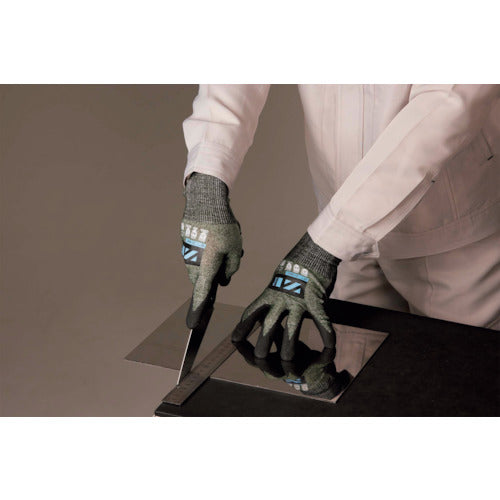 Weed 耐切創手袋 ZIZAI ZIー1887 ニトリル背抜き 18ゲージ Mサイズ(10双入) ZI-1887_M 1 袋