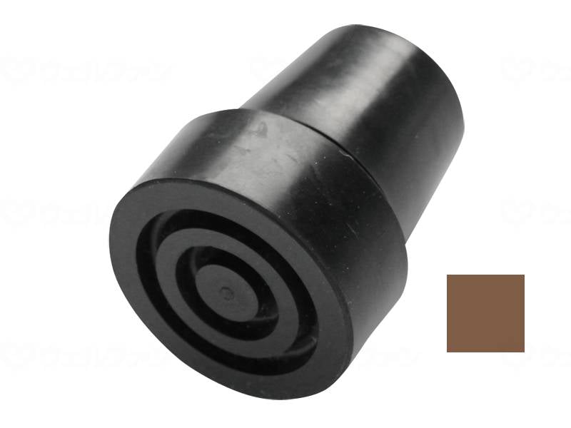 K-Hospia Cane Tip Rubber for Thick Cane Series, Brown, 18φ