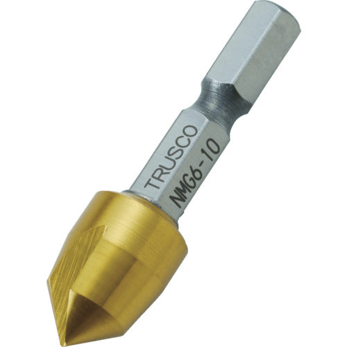 TRUSCO Hexagonal Shaft Nicemen G 1 Blade 10mm Titanium Coating NMG6-10 1 Piece