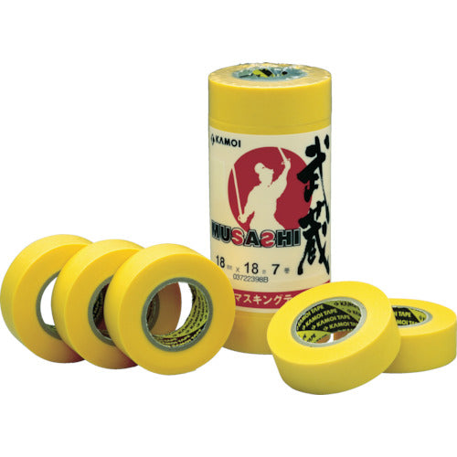 Kamoi Washi Masking Tape Musashi 24mm width (5 rolls) MUSASHIJAN-24 1 PK