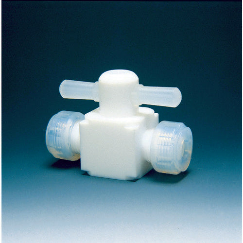Fluorochemical Fluororesin (PTFE) Two-way Valve Press-in Type 6φ NR0003-001 1 pc