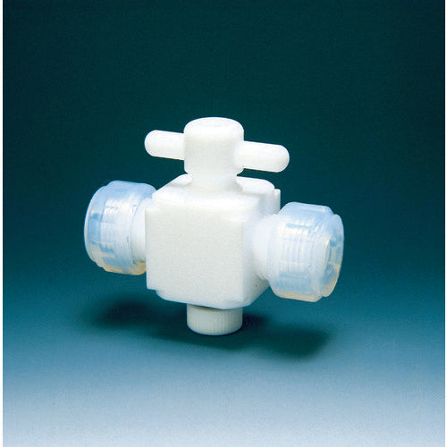 Fluorochemical Fluorine Resin (PTFE) Two-Way Valve Connection 6mm NR0028-001 1 pc