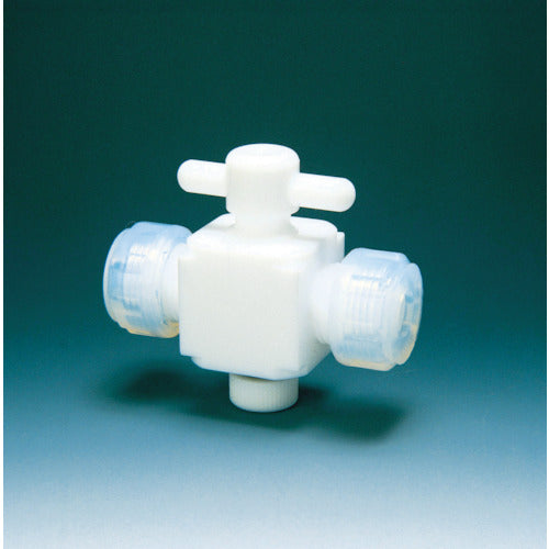 Fluorochemical Fluorine Resin (PTFE) Two-Way Valve Connection 10mm NR0028-003 1 pc