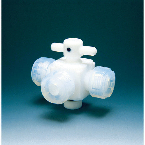 Fluorochemical Fluorine Resin (PTFE) Three-Way Valve Connection 6mm NR0030-001 1 pc