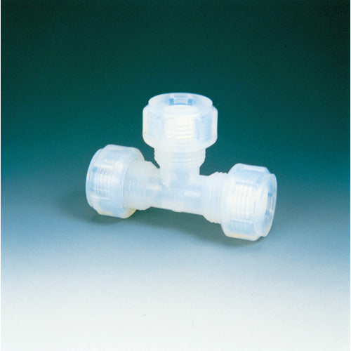 Fluorochemical PFA Union Tee (F Lock Seal) TFU-8 Applicable Outer Diameter 8φ NR1050-002 1 pc