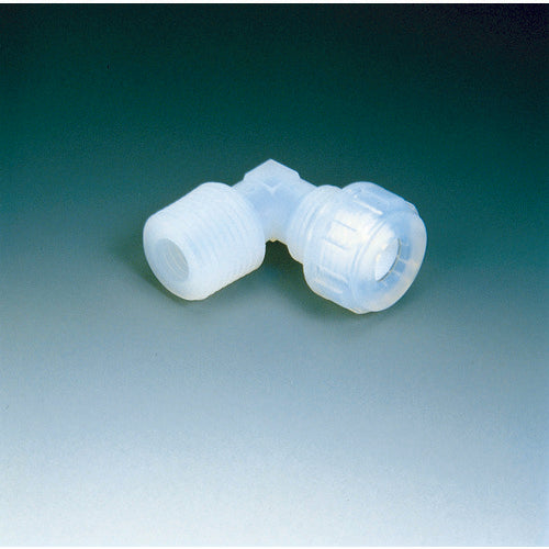 フロンケミカル PFAメイル・エルボー(Fロックシール) LFH−6−R1/8 NR1063-001 1 個