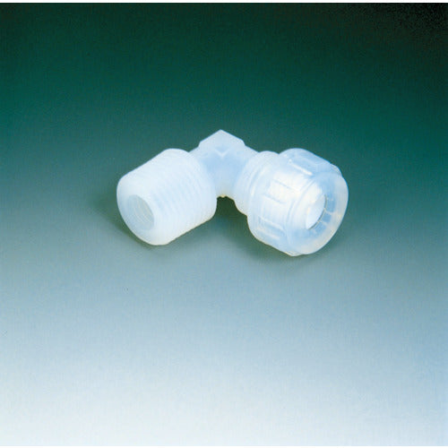 フロンケミカル PFAメイル・エルボー(Fロックシール) LFH−10−R3/8 NR1063-008 1 個