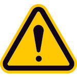 IM 三角ラベル危険 25mm(一辺の長さ) AT1-S 1 組