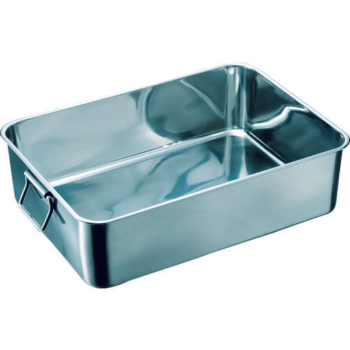 TRUSCO Stainless Steel Deep Container with Handle, No. 14, T-FU-17, 1 pc