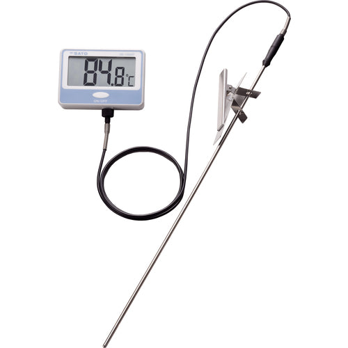사토 벽걸이형 방수 디지털 온도계 SK-100WP(지시계만)(8050-00) SK-100WP 1개