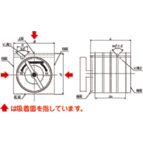 KANETEC 주형 블록 KYA형 KYA-13B 1개