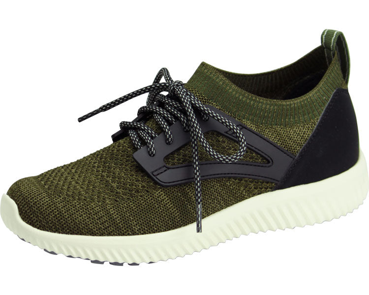 SaiSai Stretch Knit Sneakers WG130 Unisex / 3L Khaki 1