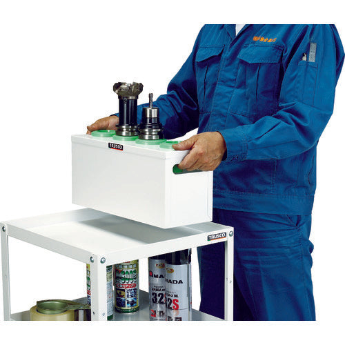 TRUSCO Tooling Case NT/BT Compatible 50 Holder x 3 White Width 390 x Depth 145 x Height 188 mm WNT50-3W 1 Unit