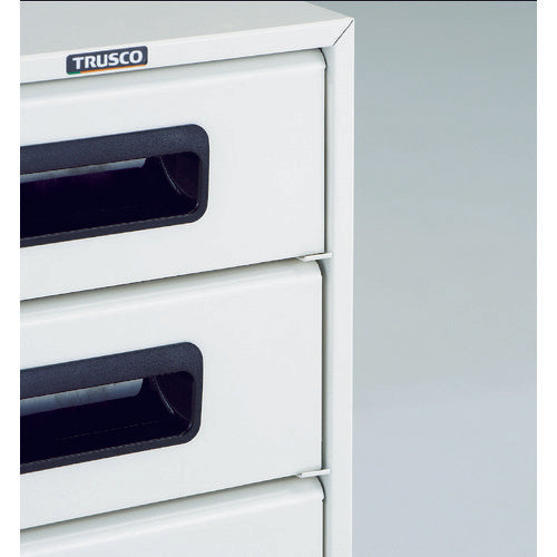 TRUSCO Alpha Letter Case, Steel Deep 5-Drawer, Anti-Falling Drawer Type, A4-W5N, 1 Unit