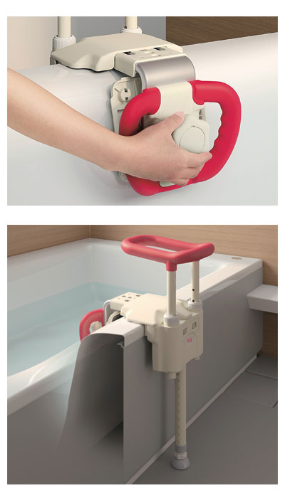 ユニットバス対応浴槽手すり UST-130UB / 536-631 ブルー 1