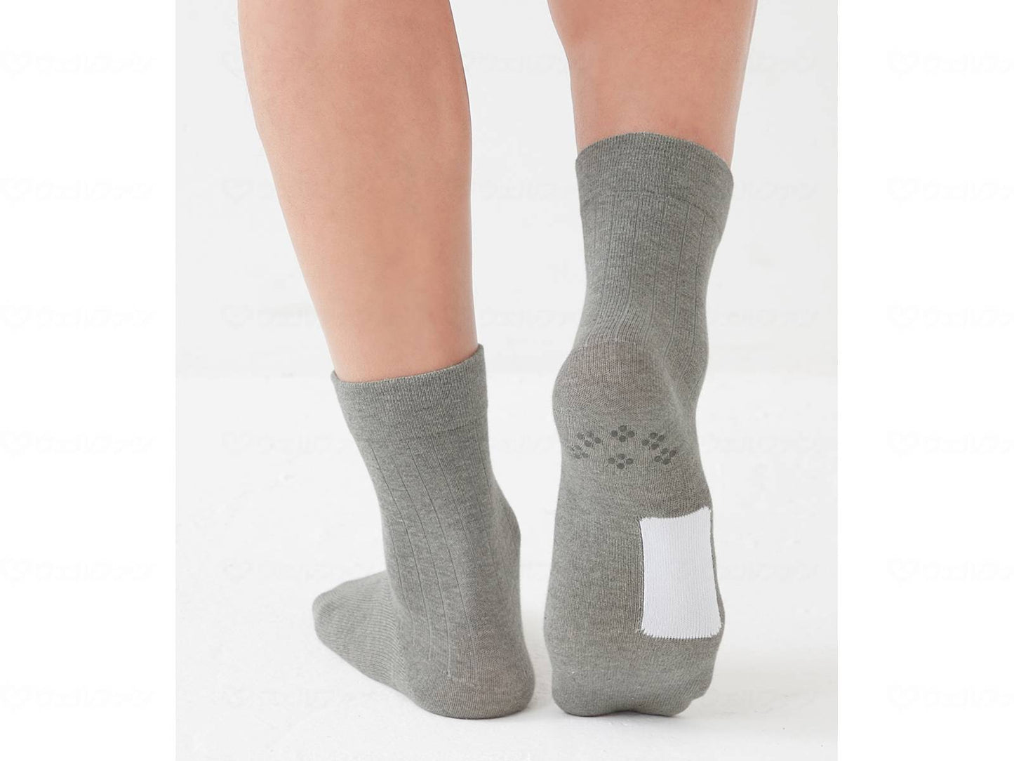 Servan elasticated socks for men with room to write your name, grey