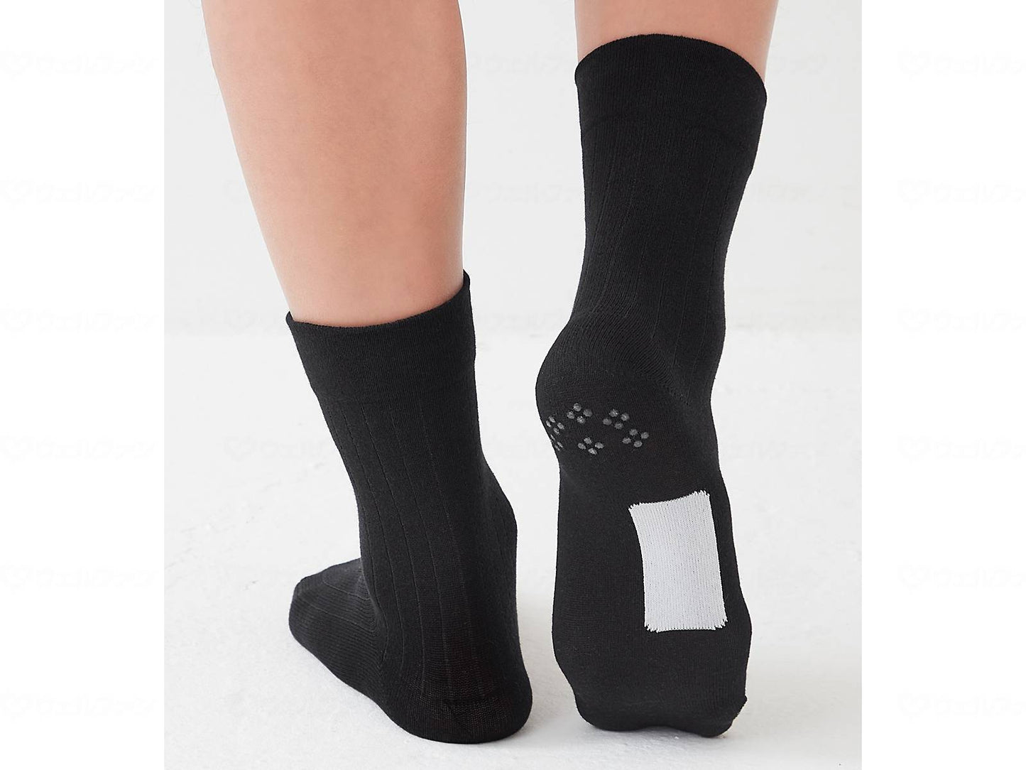 Servan elasticated socks for men with name writing, black