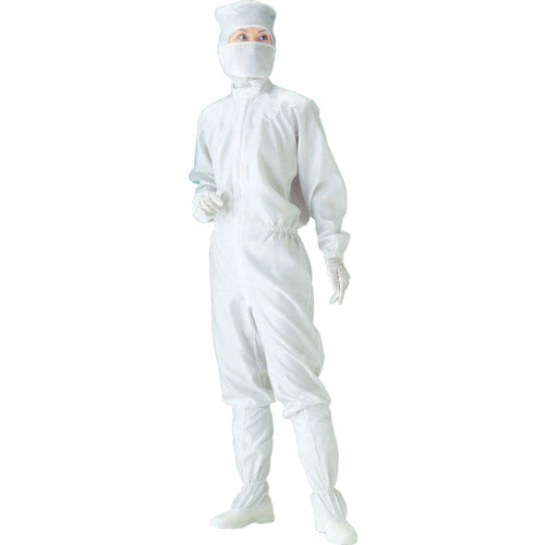 GOLDWIN 클린 슈트 프론트 패스너 원피스 PP1830 화이트 3 L PP1830 W3L 1 착용