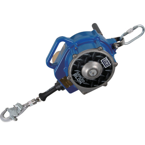 TSUYORON Wire rope winding fall protection device Shield block 15m with winch, with stand and pull rope SSB-15-W-BX 1 unit