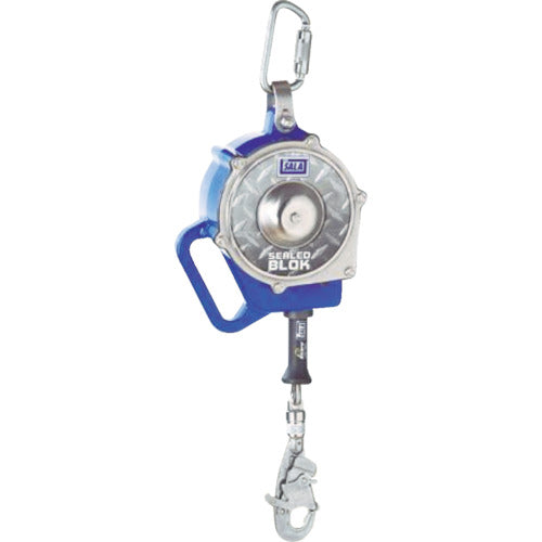 TSUYORON ワイヤーロープ巻取式墜落防止器具 シールドブロック 9m 台付・引寄せロープ付 SSB-9-BX 1 台