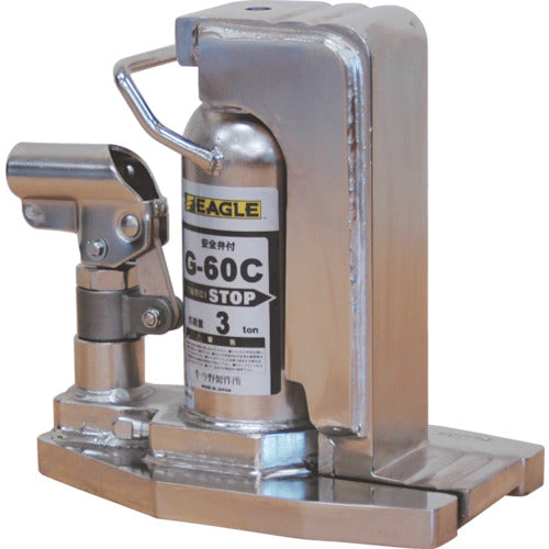 Eagle clean room lever revolving claw jack, claw capacity 3t, G-60C, 1 unit