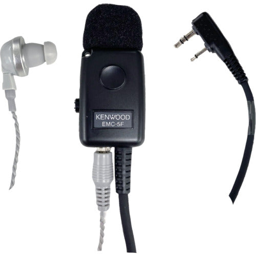 켄우드 이어폰이있는 클립 마이크 EMC-5F 1 개