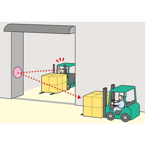 Komy フォーク出口ミラー<柱用>330×550 B55K 1 個