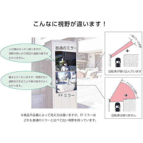 Komy FF 미러 자동차 출구 <접착 타입> 150×210 F15 1개