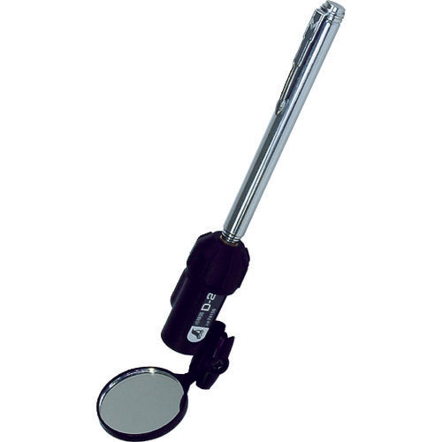 Shinwa Inspection Mirror D-2 Round Diameter 36mm with Light 74156 1 Piece