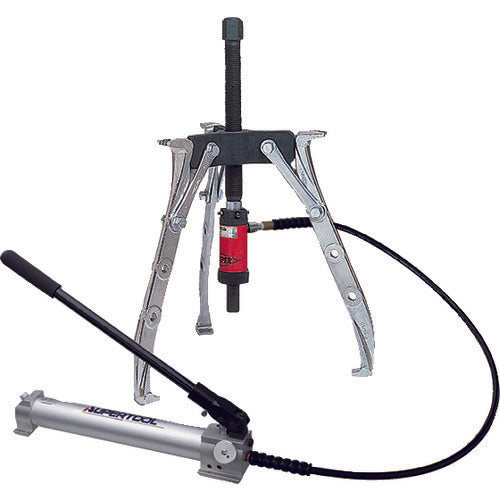 スーパー 3本爪油圧プーラセット(油圧ポンプHP500AN・ホースHH2N・シリンダGPC1012)最大使用外径:300 GTP12 1 S