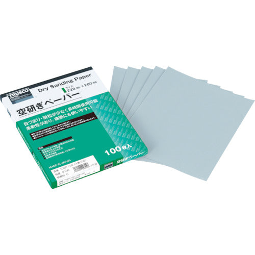 TRUSCO Dry Sanding Paper 228X280 #600 TDSPA-600 100 sheets