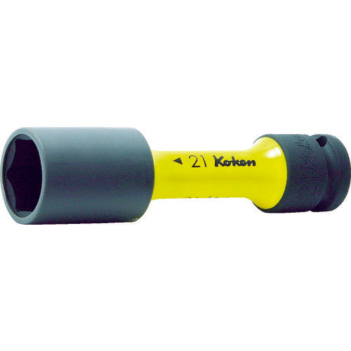 Ko-ken 휠 너트용 얇은 소켓 삽입각 12.7mm 대변 21mm 14145PM.110-21 1개