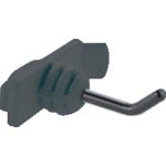 TRUSCO パネリーナ用樹脂フック 横型ショート 黒 TUR-FJYS-BK 1 個