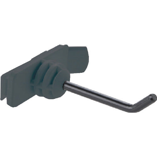 TRUSCO 파넬리나용 수지 후크 횡형 롱 블랙 TUR-FJYL-BK 1개