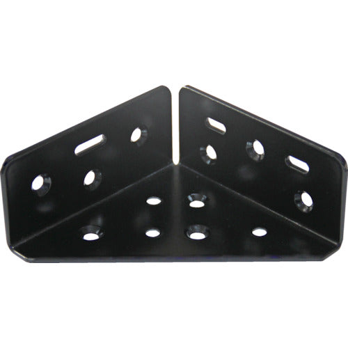 TRUSCO 2x4 서포트 흑분체 도장 코너 쇠장식 24S-388BK 1개