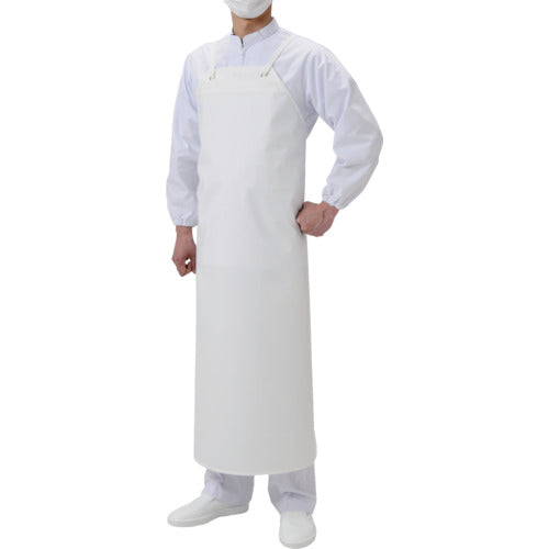 Koshin Rubber Tough Light Soft Chest Apron White M G0477CAM 1 Piece